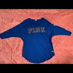 Pink Sequin logo shirt